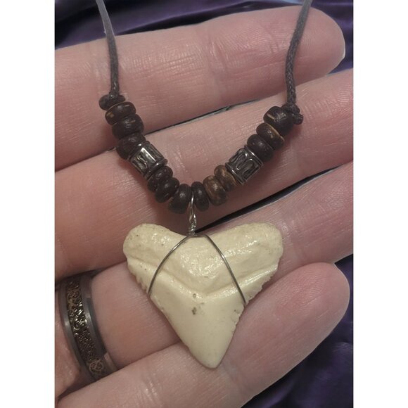 Beaded Shark Tooth Necklace - Picture 7 of 8